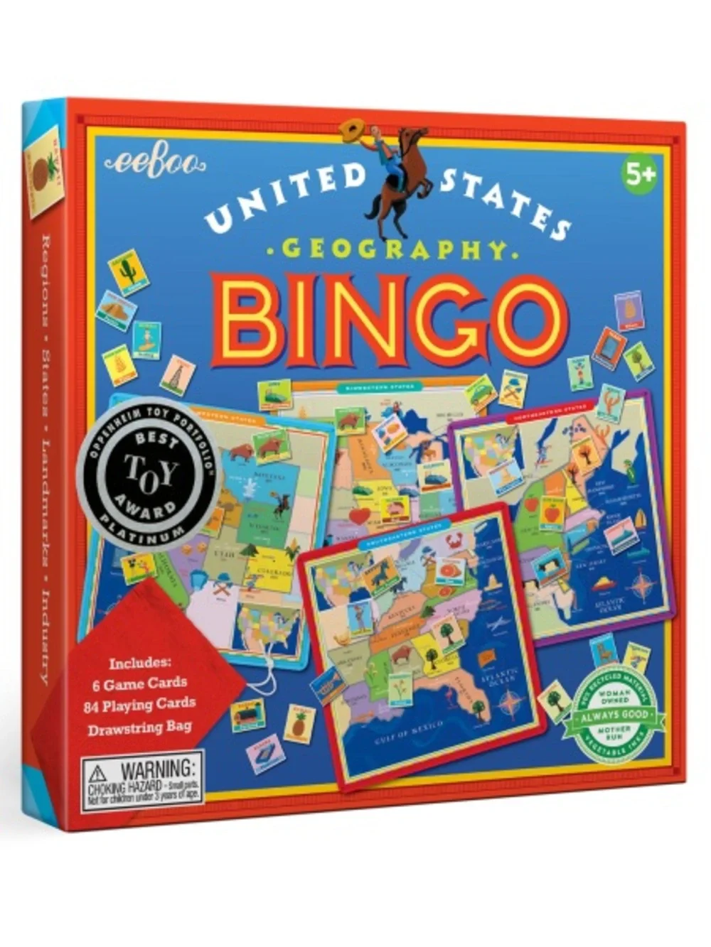 NEW eeBoo United States Geography Bingo Game ~ homeschool classroom games